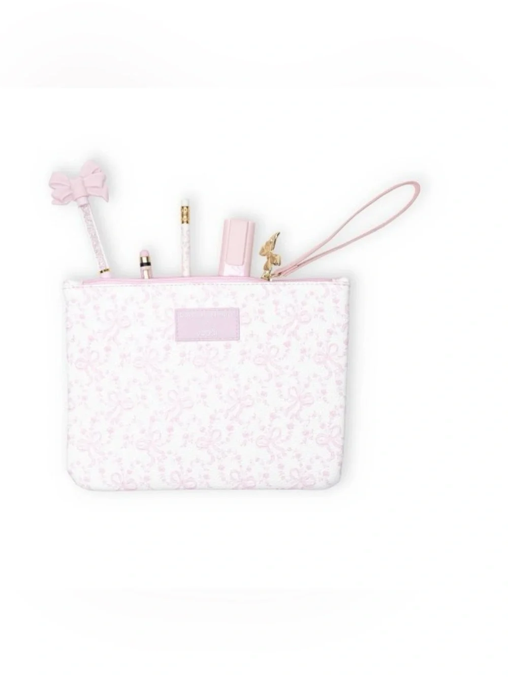 NWT LoveShackFancy × Target - Yoobi Happy Thoughts Pencil Case -coquette bow